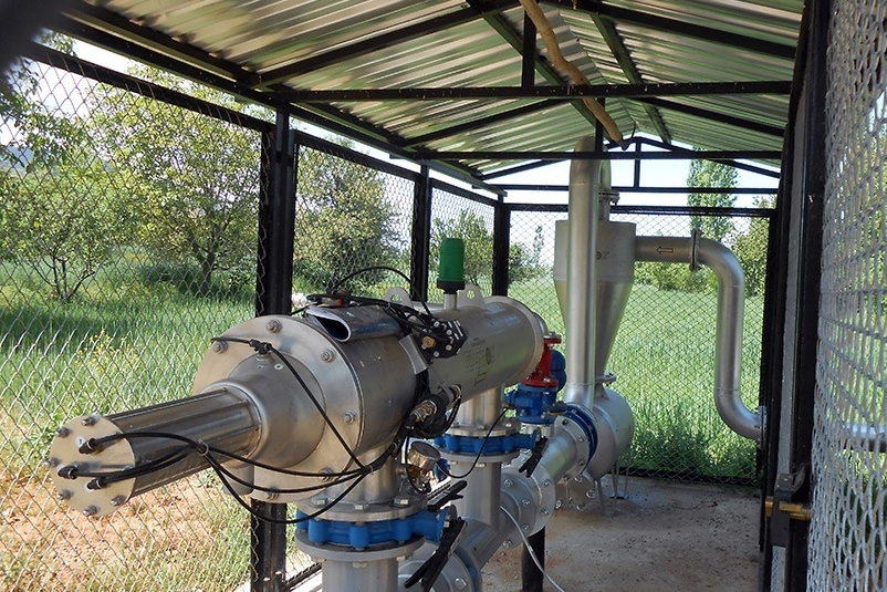Schermo idraulico per i sistemi di irrigazione