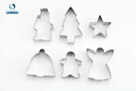 6 pieces Xmas cookie cutter set
