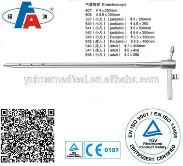 Medical bronchoscope tube , Tracheal instrument