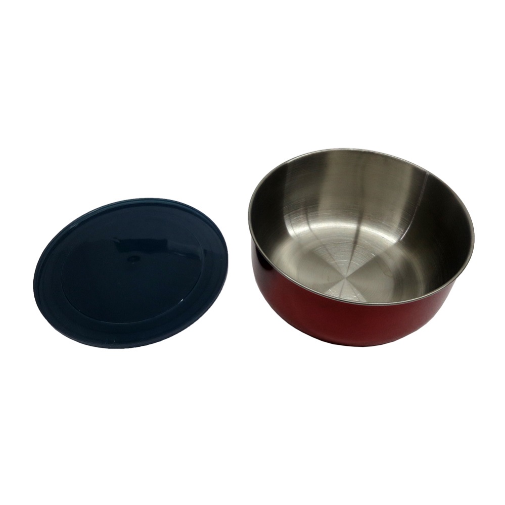 steel mixing bowl with lid