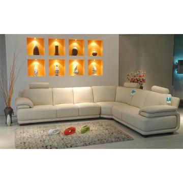 \"L\" Sharp  Leather Sofa