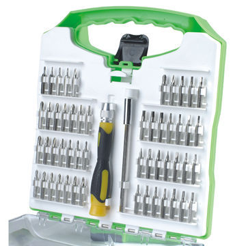 54-piece ratchet screwdriver set, includes precision bits