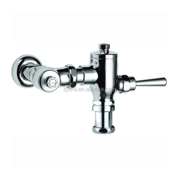 High Quality Wall Mounted Chrome Finish Brass Self-Closing Toilet Flush Valve X10423