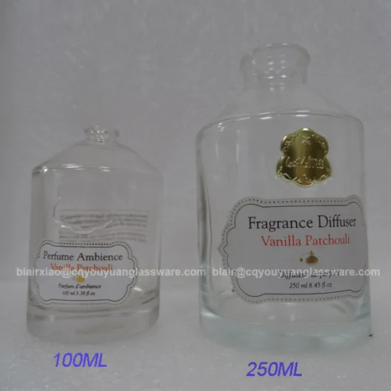 Diffuser Perfume Bottle Vintage 100ML Cylinder Glass Perfume Bottle