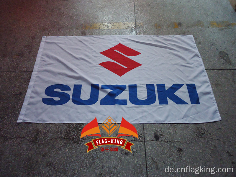 gelbe suzuki banner weiße suzuki flagge 90x150cm Suzuki Motorradfahrer Biker Schädel Flagge für Dekoration