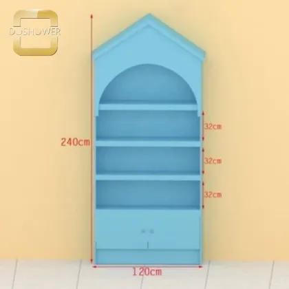 Blue Kids' Cabinets Storage Rack for Clothes and Toys