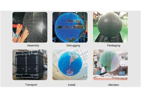 wide view angle high gray scale LED Sphere Display
