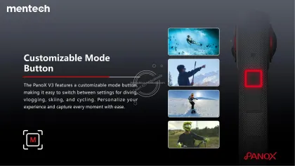 PanoX V3 360° Waterproof Sports Action Camera