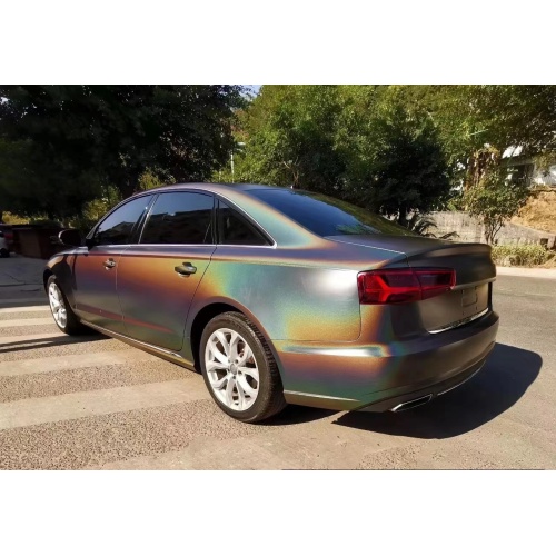 Matte Holographic Laser Grey Car Vinyl