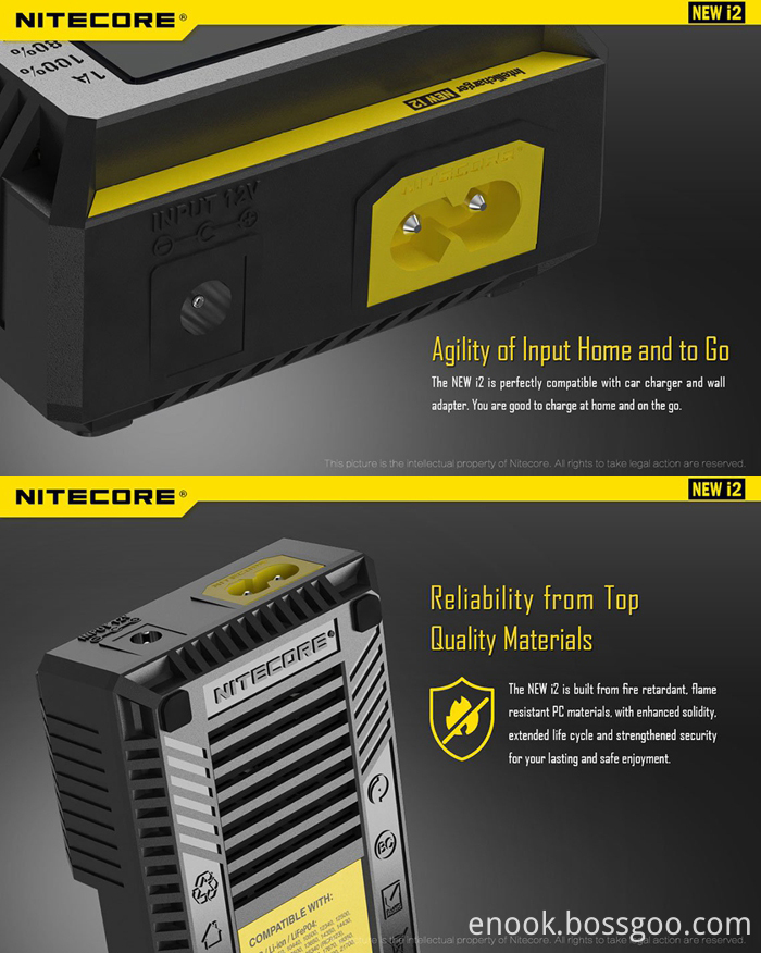2017 Nitecore I2 18650 Battery Charger