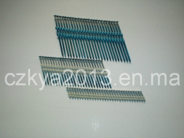 Bright Plastic Strip Nails for Construction, Packaging, Roofing