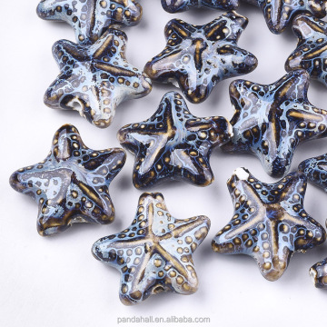 Handcrafted Porcelain Starfish Beads in Vibrant Glazed Colors: A PandaHall Exclusive