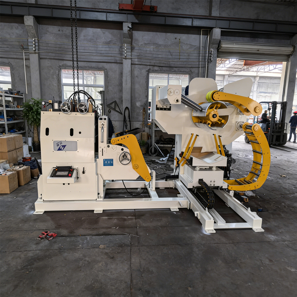 Heavy‑Gauge Material Rack + Leveler + Feeder Integrated Machine
