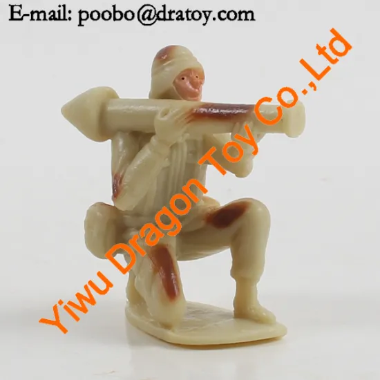 Miniature plasitc toy army men