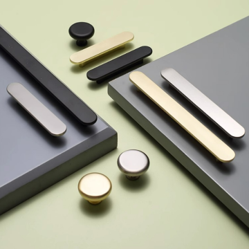 Minimalist Çinko Alaşımlı Dolap Kulpları ve Yuvarlak Düğmeler