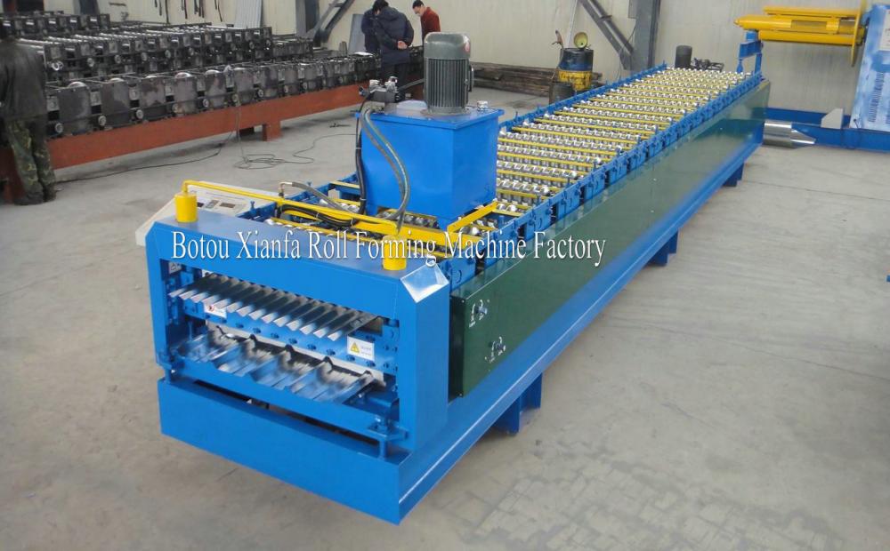 Colored Roof Sheet Tile Rolls Forming Machine