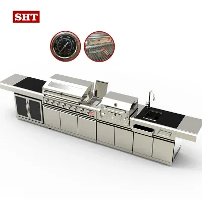 Hot Selling Cooking Outdoor Kitchen Cabinet Modern Barbecue Grill for Sale