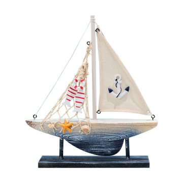 Mediterranean Sailing Boat Decorative Tray for Home Crafts