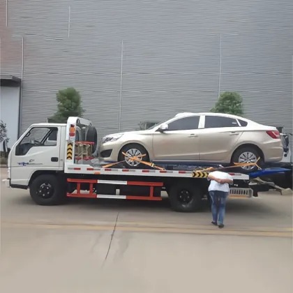 2023 New JMC 4*2 3T Light Weight Flatbed Tow Truck for Roadside Rescue