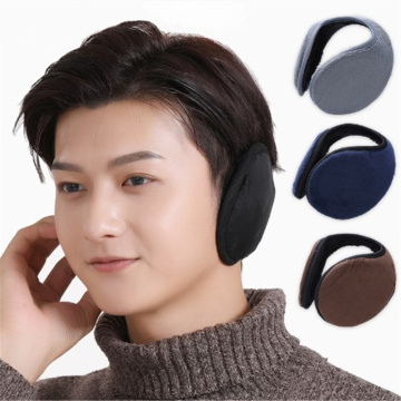 Men's Ear Muffs Winter Ear warmers Fleece Earwarmer Mens Womens Behind the Head Band Headware Ear Accessories 4 Colors