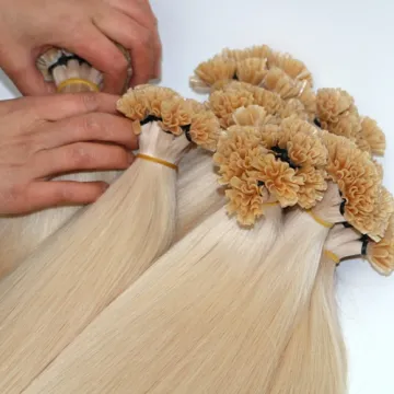 wholesale pre bonded hair extension machine hot fusion hair extensions nail tips hair wxtencion grey color