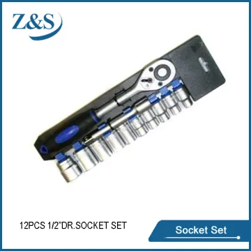 12 PCS 1/2"DR. SOCKET SET, CR-V HIGH QUALITY HAND TOOL