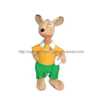 Plush Kangaroo Toy, Plush Rugby Kangaroo