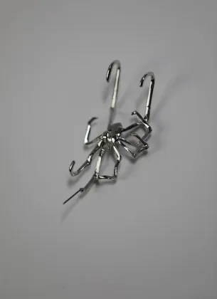 Alloy spider jewel stud earrings