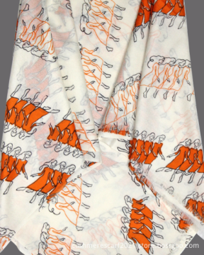 Soft Wool Flower Printing Spring Autumn Lady Scraf