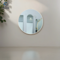 Round Mirror Black Metal Frame Wall Mirror