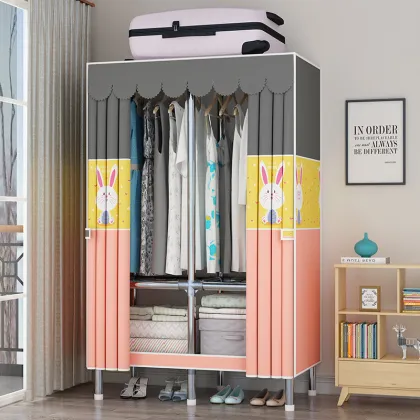 85cm Foldable Canvas Clothing Organizer Closet