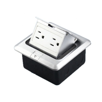 Universal Floor Socket Box - 15A 125V Electrical Plugs Sockets for Canada, US, USA, Mexico