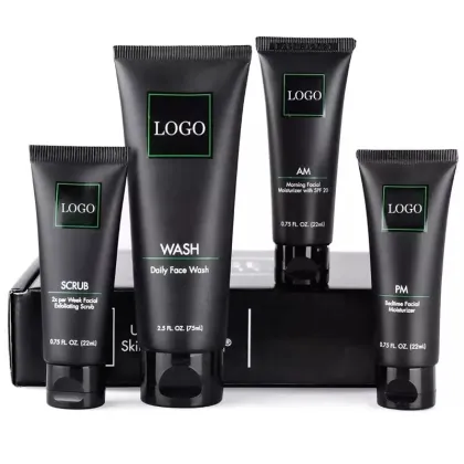 Vegan Men's Skin Care Set: Oil Control, Anti-Acne, Hydrating Organic Products