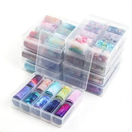 Mirror Foil Nail Sticker Nail Polish Wrap Nail Decorations