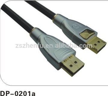 DisplayPort 20Pin Male to DisplayPort 20Pin Male Metal Body