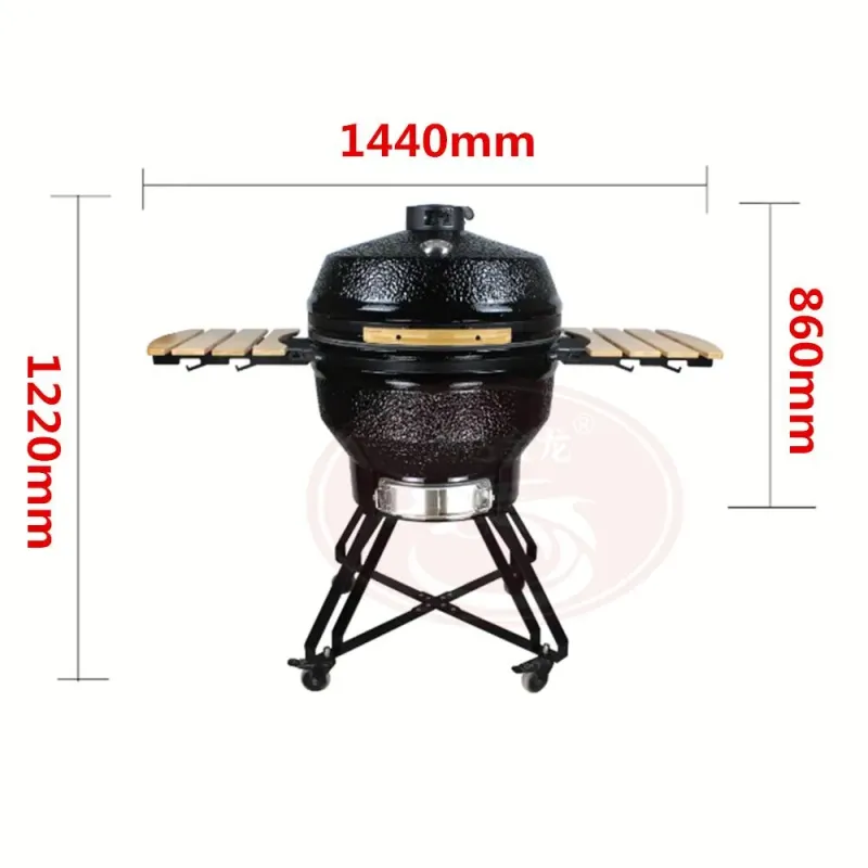 Big Black Egg BBQ 16 Inch Kamado Grill Ceramic Green