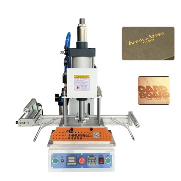 Automatic Pneumatic Hot Stamping Machine for Leather Logo Foil Embossing