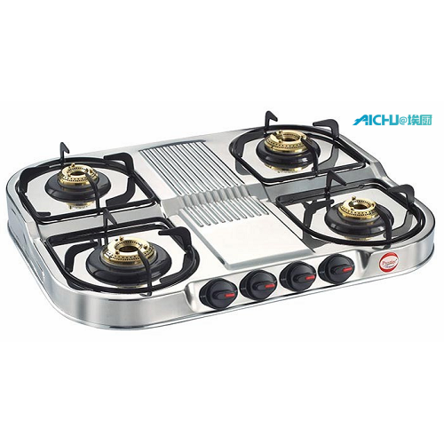 4 Individual Pan Support Gas Stove Royale Gas Table Duplex Series 4 Burners Manufactory