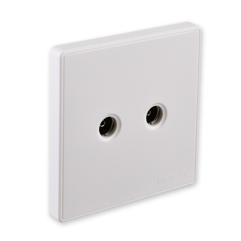 Hot two gang TV socket