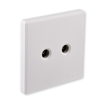 Hot two gang TV socket