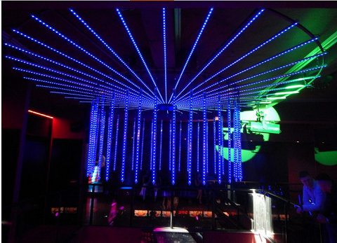 led meteor rain tube