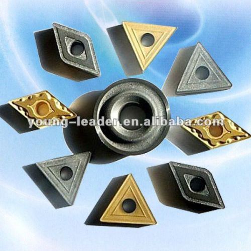 Indexable cemeted tungsten carbide insert