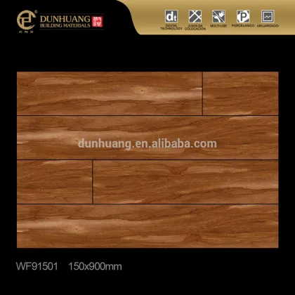 Foshan factory building materials brown wood tile flooring tile