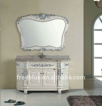 Classic solid wood bathroom furniture