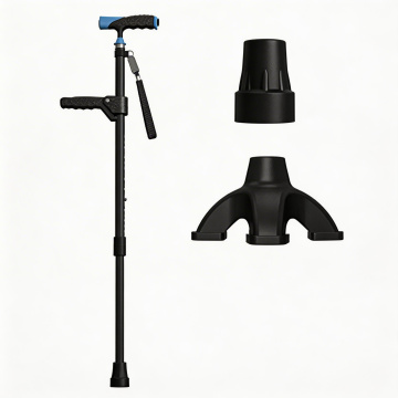 عصا مضاءة غير قابلة للانزلاق مع وسادتين بديلتين