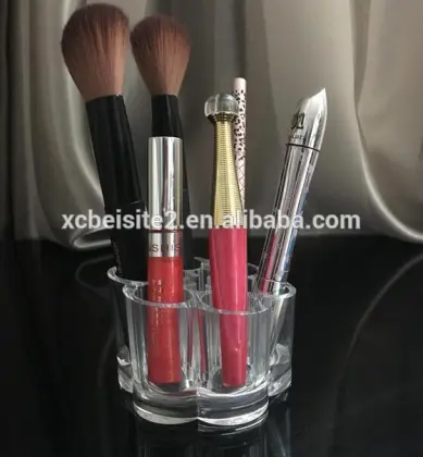 cy270 Plum Flower Clear Acrylic Makeup Organizer Insert Makeup Box Lipstick Brush Storage Box Cases