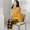 Winter Flannel Ladies Cute Cartoon Pajamas