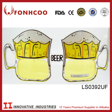 FONHCOO 2016 Factories Wenzhou Unisex Beer Bottle Design Party Sunglasses