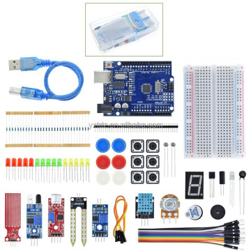 UNOs R3 Development Board Beginner Learning Kit with 830 Hole Bread Board
