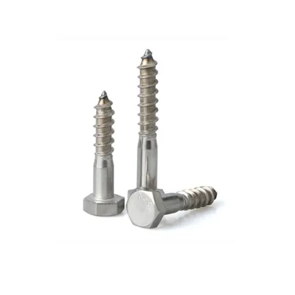 SS316L DIN571 Hexagon Head Wood Screws